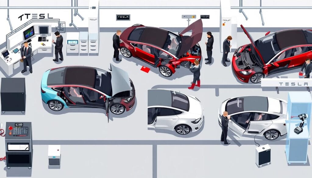 Tesla repair workflow