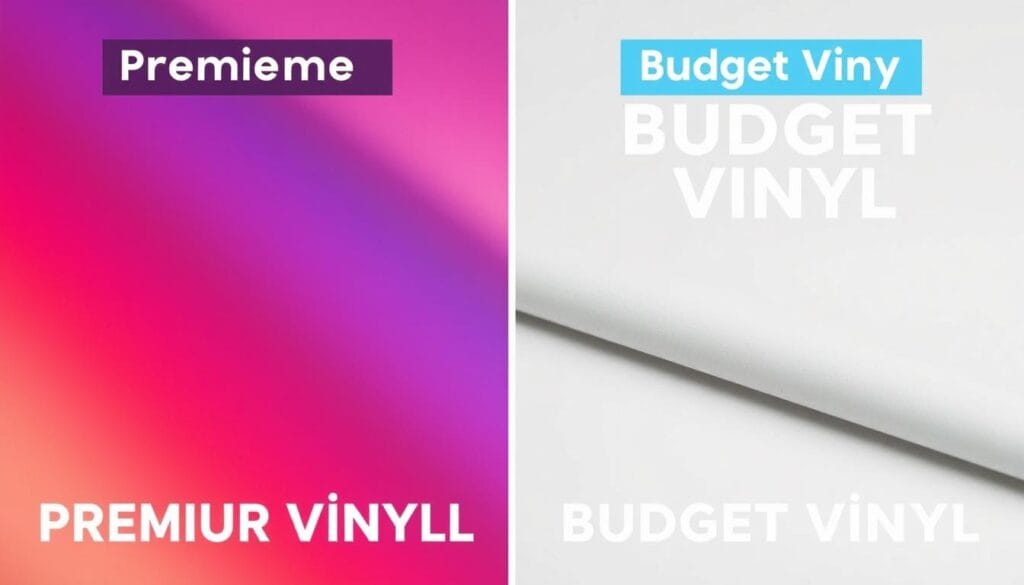 Premium vs Budget Vinyl Materials