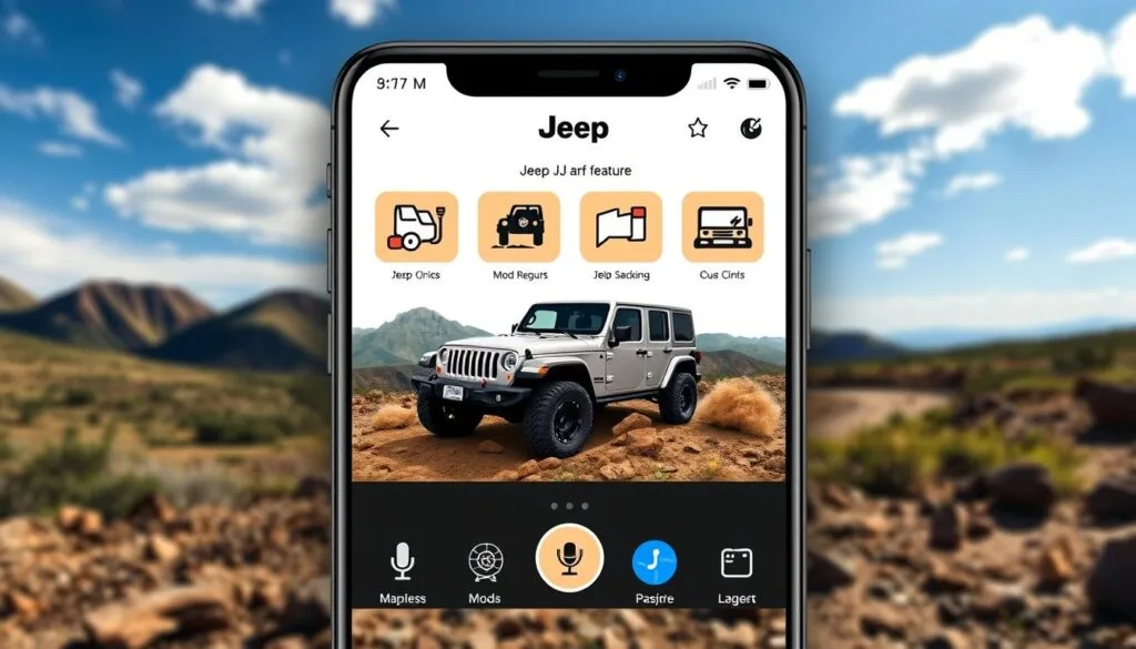 Jeep TJ mobile app